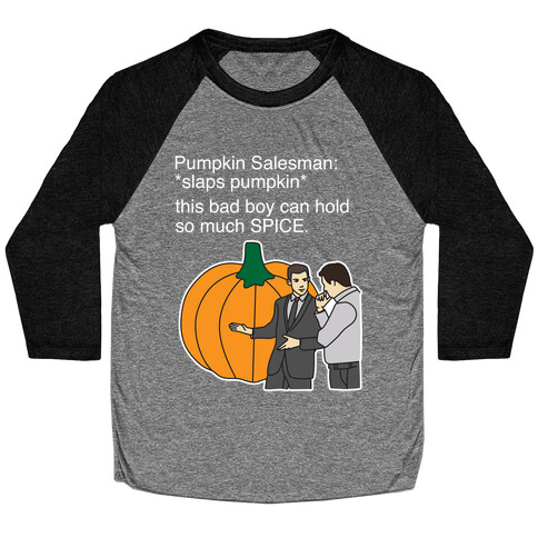 Pumpkin Salesman Baseball Tee