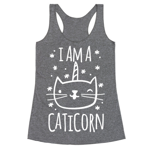 I Am A Caticorn Racerback Tank Top