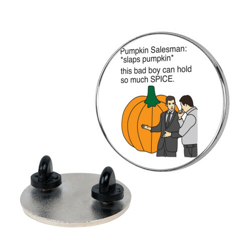 Pumpkin Salesman Pin