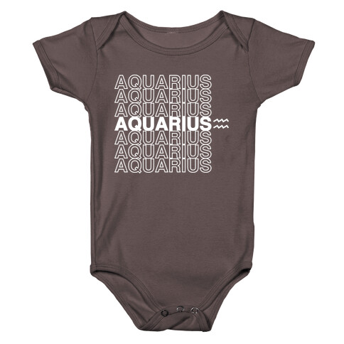 Aquarius - Zodiac Thank You Parody Baby One-Piece