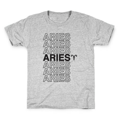 Aries - Zodiac Thank You Parody Kids T-Shirt