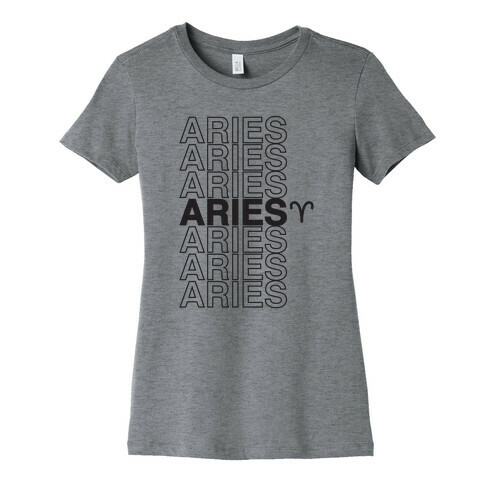 Aries - Zodiac Thank You Parody Womens T-Shirt