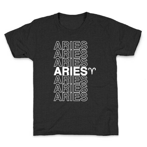 Aries - Zodiac Thank You Parody Kids T-Shirt