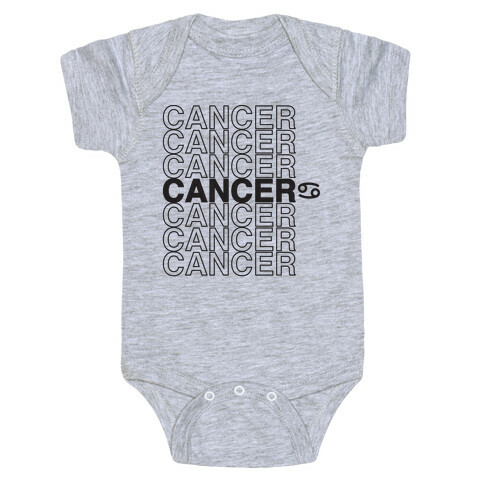Cancer - Zodiac Thank You Parody Baby One-Piece