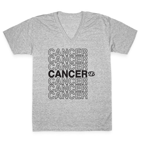 Cancer - Zodiac Thank You Parody V-Neck Tee Shirt