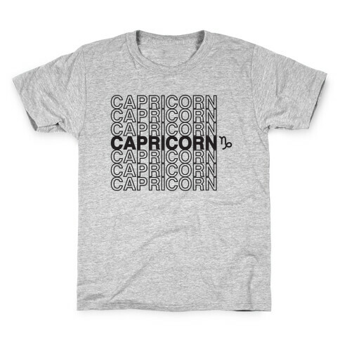 Capricorn - Zodiac Thank You Parody Kids T-Shirt