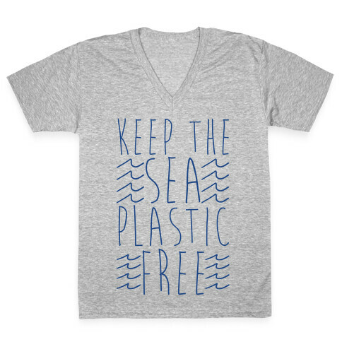 Keep the Sea Plastic-Free V-Neck Tee Shirt