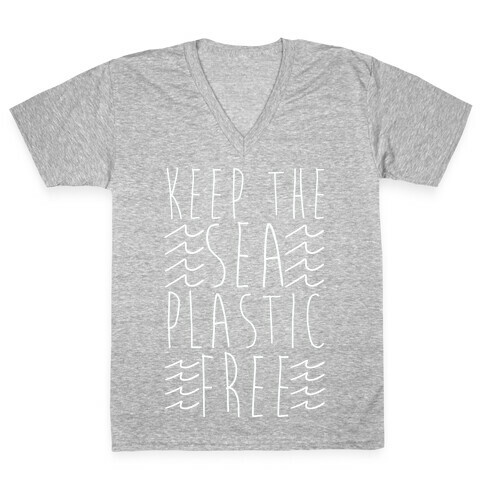 Keep the Sea Plastic-Free V-Neck Tee Shirt