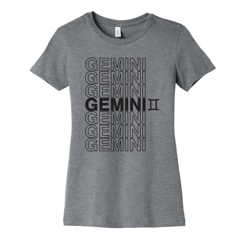 Gemini - Zodiac Thank You Parody Womens T-Shirt
