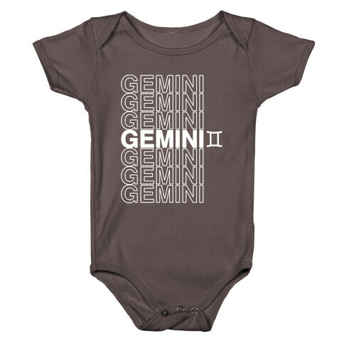 Gemini - Zodiac Thank You Parody Baby One-Piece