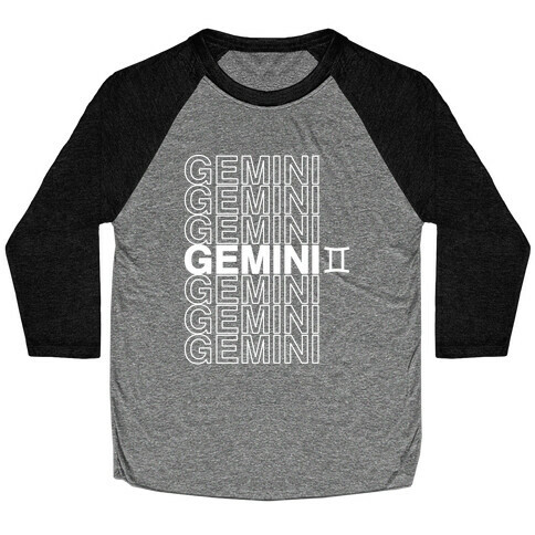 Gemini - Zodiac Thank You Parody Baseball Tee