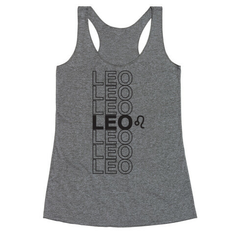 Leo - Zodiac Thank You Parody Racerback Tank Top