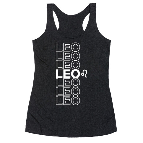 Leo - Zodiac Thank You Parody Racerback Tank Top