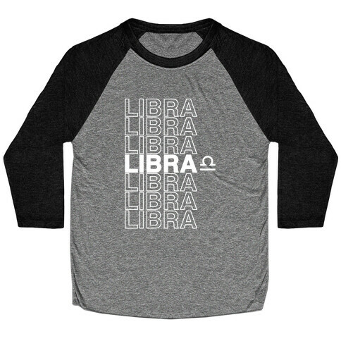 Libra - Zodiac Thank You Parody Baseball Tee