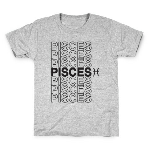 Pisces - Zodiac Thank You Parody Kids T-Shirt