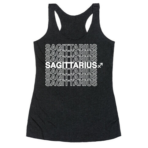 Sagittarius - Zodiac Thank You Parody Racerback Tank Top