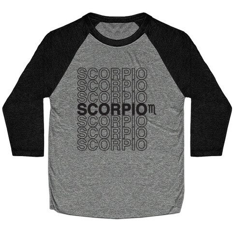 Scorpio - Zodiac Thank You Parody Baseball Tee