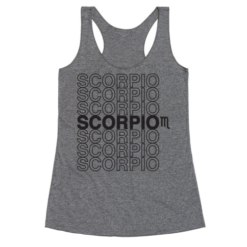Scorpio - Zodiac Thank You Parody Racerback Tank Top