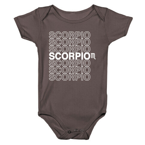 Scorpio - Zodiac Thank You Parody Baby One-Piece
