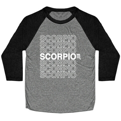 Scorpio - Zodiac Thank You Parody Baseball Tee