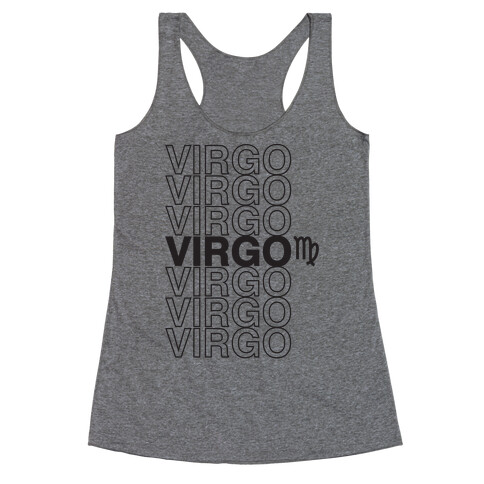 Virgo - Zodiac Thank You Parody Racerback Tank Top