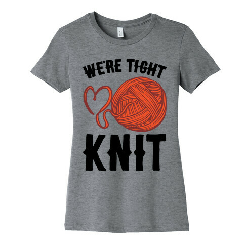 We're Tight Knit (Red Yarn) Pairs Shirt Womens T-Shirt