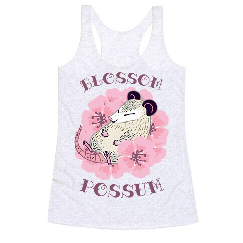 Blossom Possum Racerback Tank Top