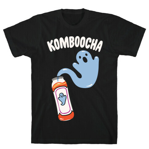 Komboocha Parody White Print T-Shirt