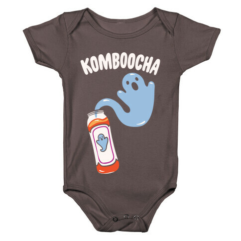 Komboocha Parody White Print Baby One-Piece