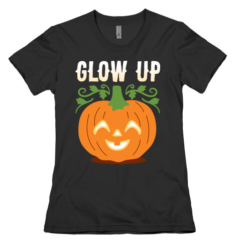 Glow Up Jack-o'-Lantern Womens T-Shirt