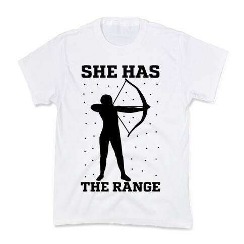 She Has the Range Kids T-Shirt