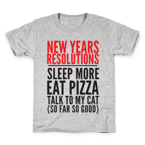 New Year Resolutions Kids T-Shirt