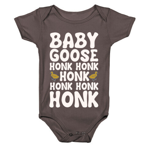 Baby Good Honk Honk Honk Parody White Print Baby One-Piece