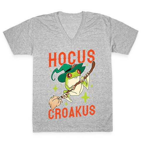 Hocus Croakus V-Neck Tee Shirt
