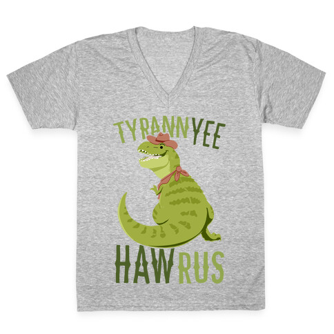 TyrannYEE-HAWrus V-Neck Tee Shirt