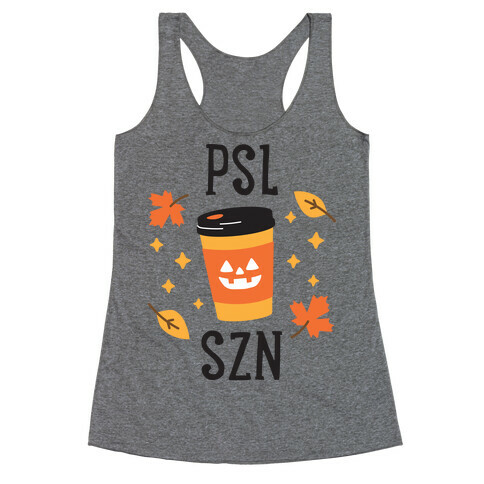 PSL SZN (Pumpkin Spice Latte Season) Racerback Tank Top