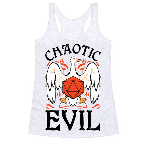 Chaotic Evil Goose Racerback Tank Top