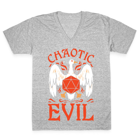 Chaotic Evil Goose V-Neck Tee Shirt