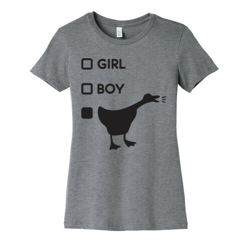 Girl Boy Goose Gender Womens T-Shirt