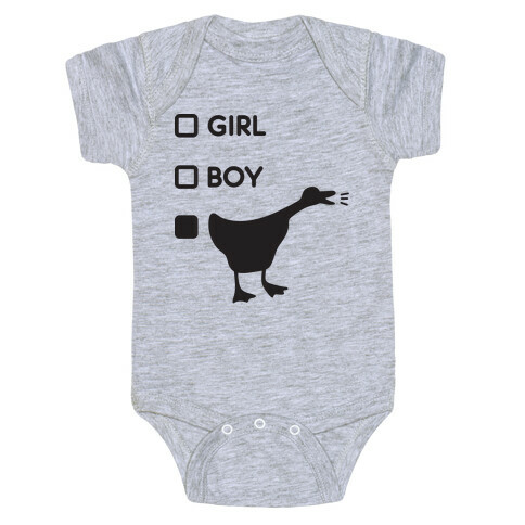 Girl Boy Goose Gender Baby One-Piece