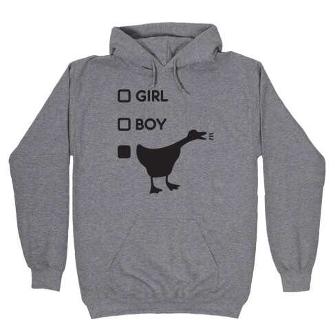 Girl Boy Goose Gender Hooded Sweatshirt