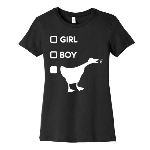 Girl Boy Goose Gender Womens T-Shirt