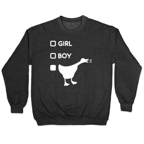 Girl Boy Goose Gender Pullover