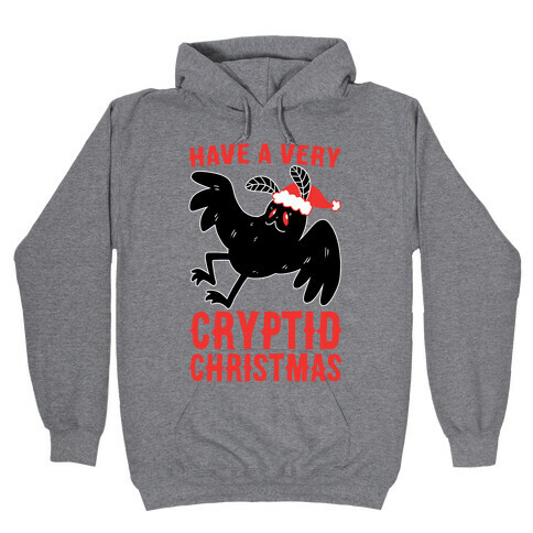 Have a Very Cryptid Christmas - Mothman Hooded Sweatshirt