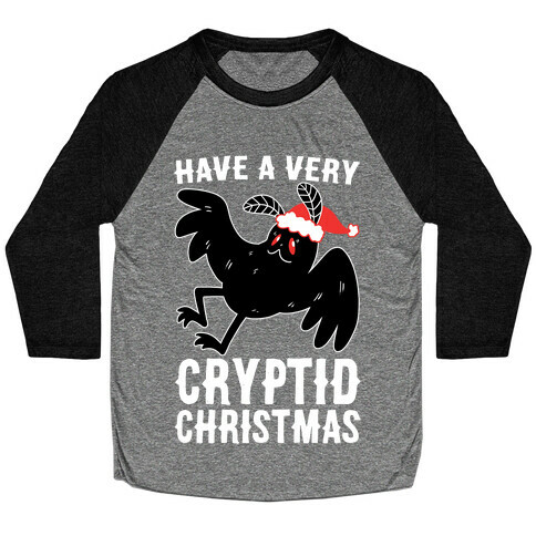 Have a Very Cryptid Christmas - Mothman Baseball Tee