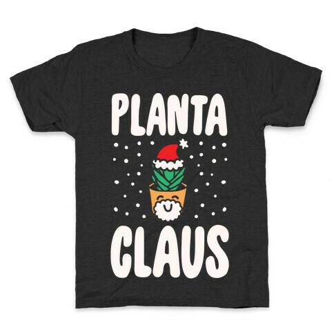 Planta Claus White Print Kids T-Shirt