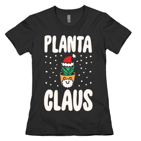Planta Claus White Print Womens T-Shirt