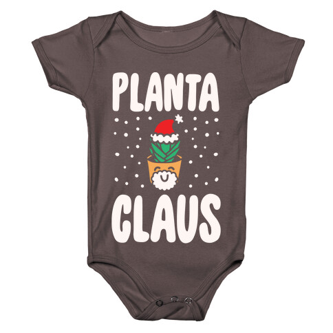 Planta Claus White Print Baby One-Piece