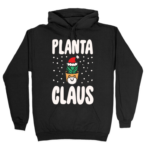 Planta Claus White Print Hooded Sweatshirt