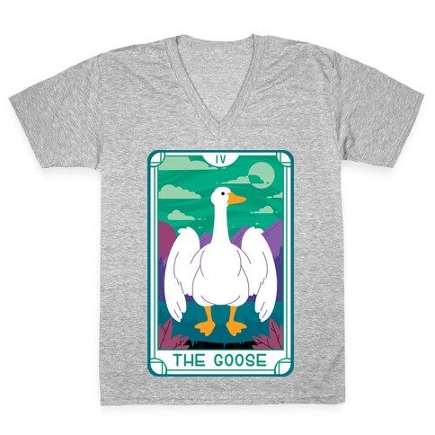 The Goose Tarot V-Neck Tee Shirt